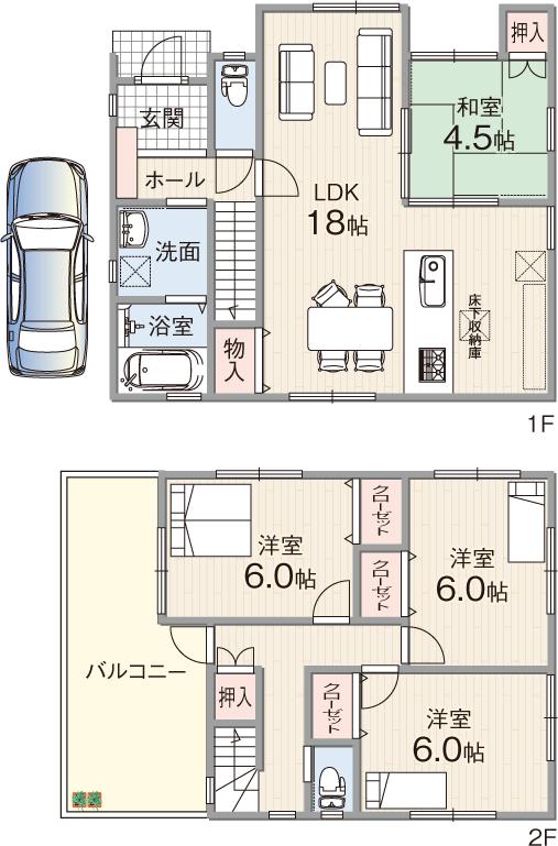Other. A No. land sample floor plan Also countryside, Also spread blue sky! It is a high-quality readjustment land!
