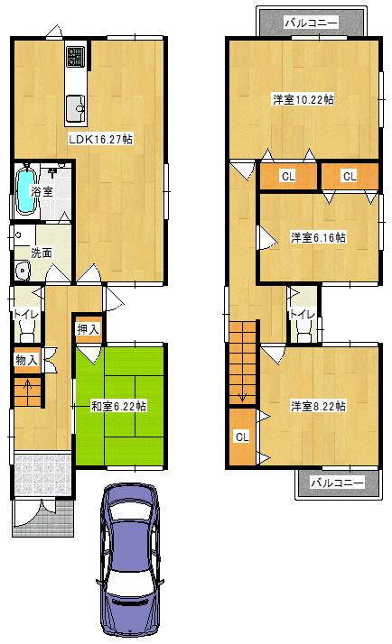 Floor plan. 31 million yen, 4LDK, Land area 111.65 sq m , Building area 110.7 sq m   ◆ Floor plan