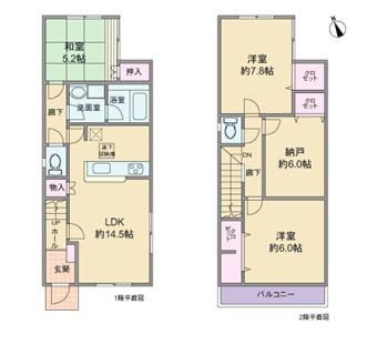 Floor plan. 30,800,000 yen, 3LDK + S (storeroom), Land area 97.41 sq m , Building area 95.57 sq m floor plan