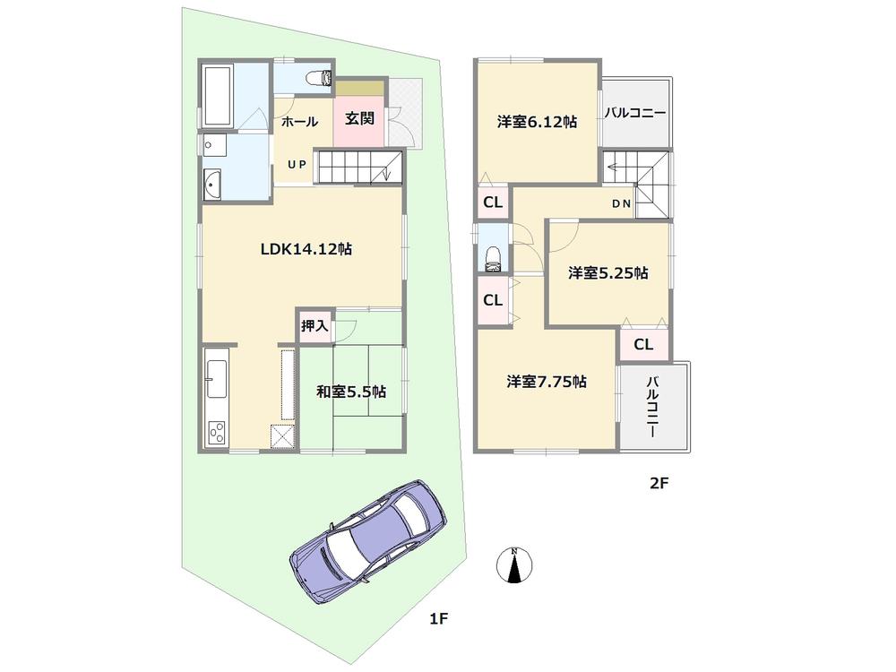 Floor plan. 29 million yen, 4LDK, Land area 83.34 sq m , Building area 88.48 sq m
