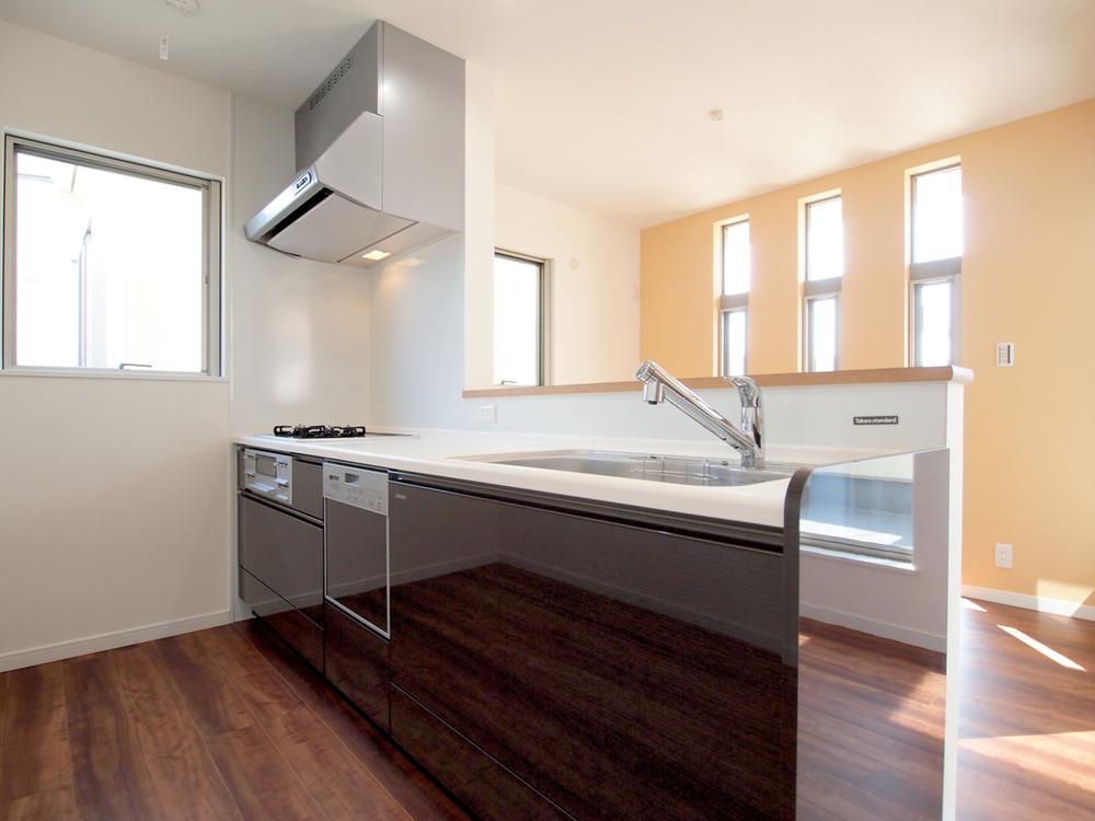 Kitchen. In dishwasher also water purifier is also built-in, Neat also look.