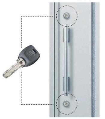 Security equipment. Prevent unauthorized intrusion by picking, Cylinder lock of double lock. The labor and time-consuming thing to invasion, Also it has been shunned in appearance, Effectively it is to crime prevention.