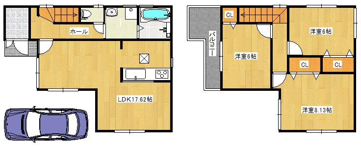 Floor plan. 30,800,000 yen, 4LDK, Land area 83.36 sq m , Building area 86.26 sq m   ◆ Floor plan