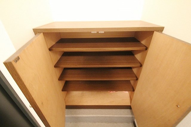 Receipt. Also is easy entrance organize with a shoebox