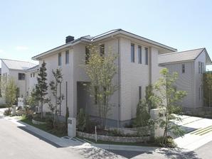 Adopted the open outside the structure provided with no fence or wall on the site (model house)