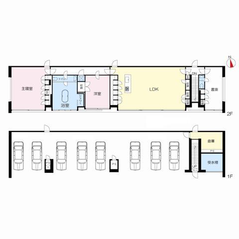 Floor plan. 180 million yen, 3LDK + S (storeroom), Land area 3,305 sq m , Building area 190.4 sq m