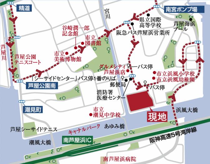 Local guide map. Peripheral access