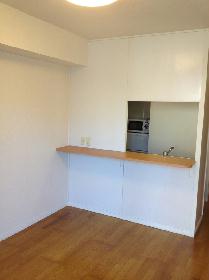 Living and room. You can cooking fun at the counter kitchen.