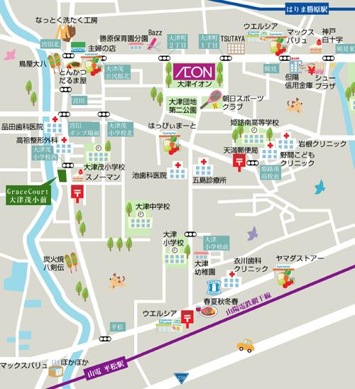 Local guide map. Local guide map