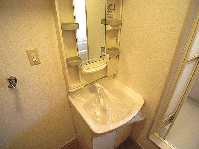 Washroom. It is a photograph of 102, Room