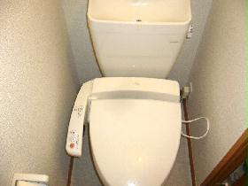 Toilet. Comfortable with warm water washing toilet seat to the toilet