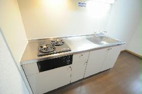 Kitchen. Since the kitchen is also wide is your easy cooking