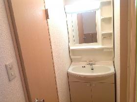 Washroom. Large independent washbasin