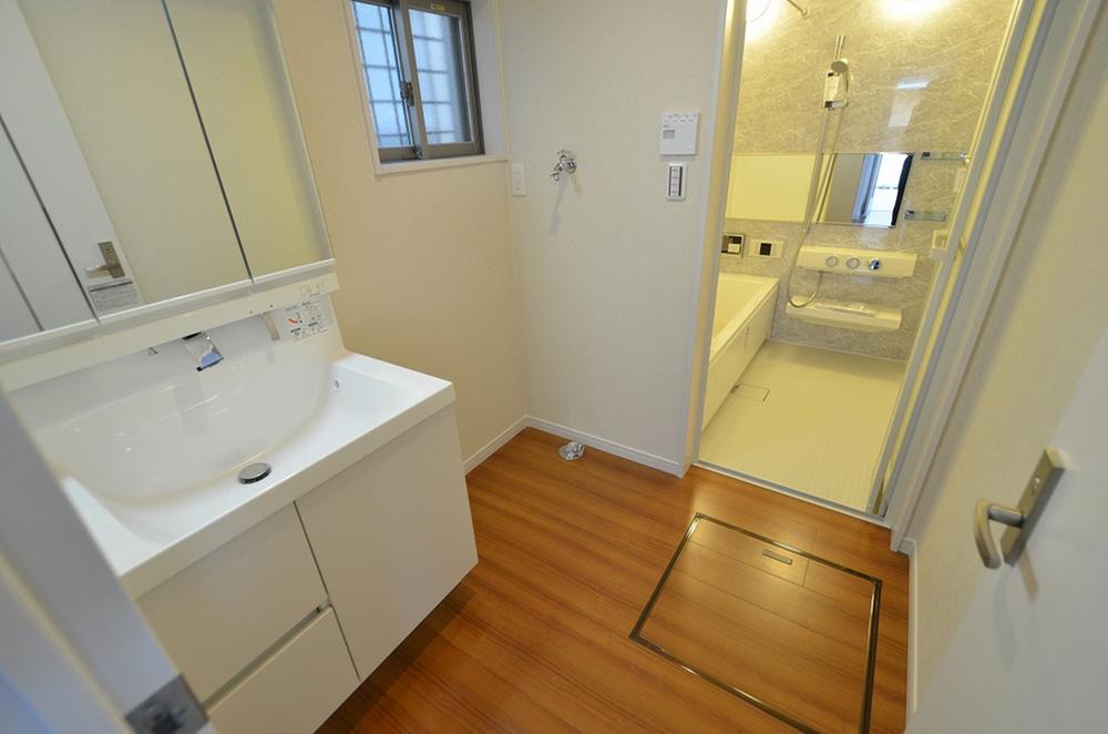 Wash basin, toilet. Washstand photo of