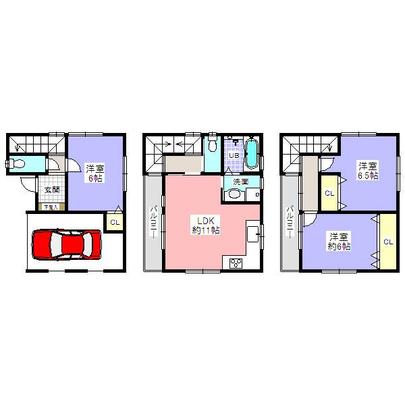 Floor plan. Heisei 21 January architecture all-electric homes