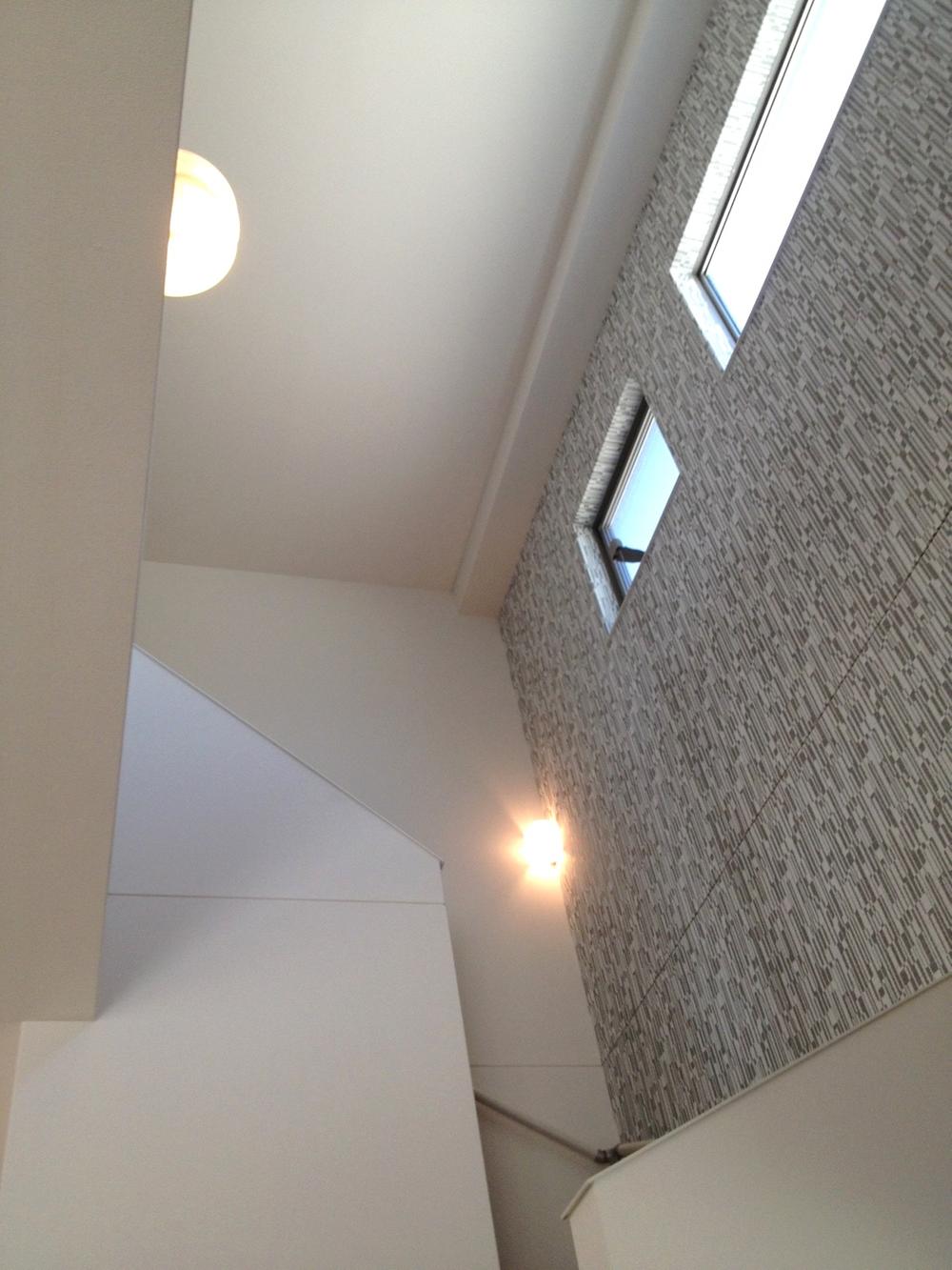 Building plan example (introspection photo). The first floor hall of the company's construction example (you can preview! )