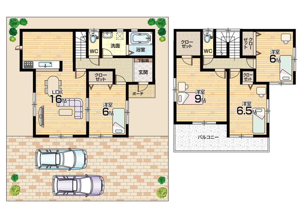 Floor plan. 39,800,000 yen, 4LDK + S (storeroom), Land area 153.3 sq m , Building area 105.16 sq m «floor plan»