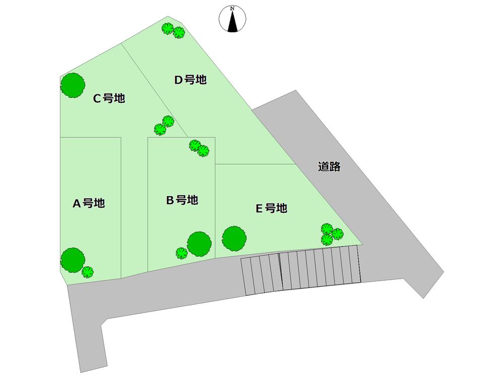 The entire compartment Figure. Subdivision of all five sections, including the southeast corner lot