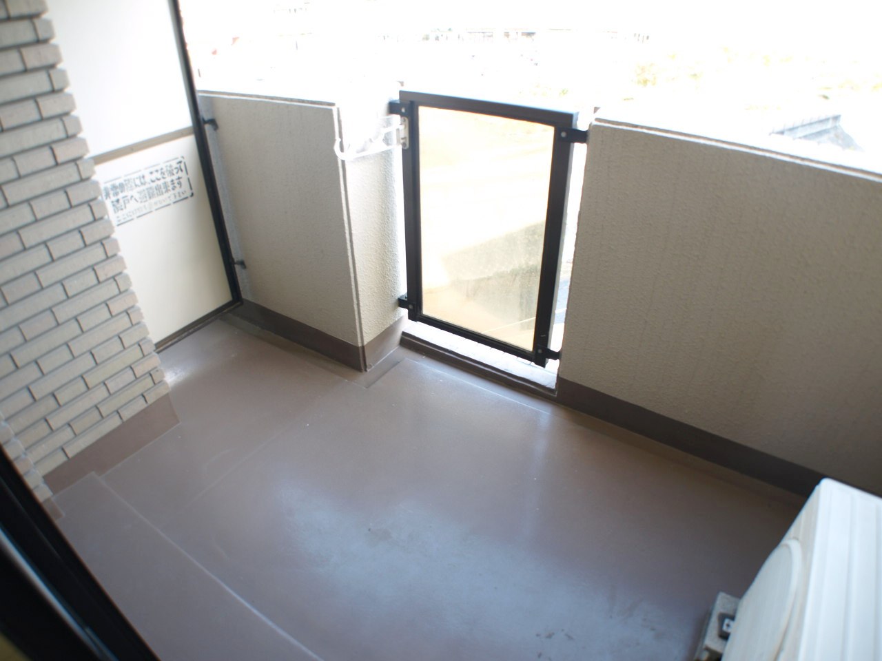 Balcony. Wide balcony