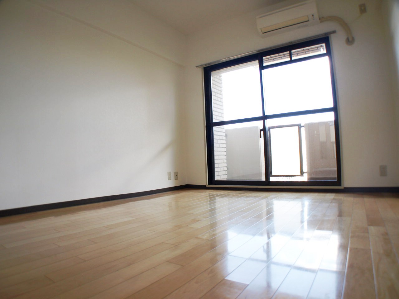 Living and room. Bright colors of flooring