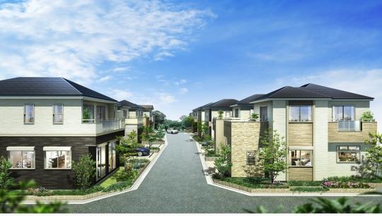 Building plan example (Perth ・ appearance). Cityscape Rendering