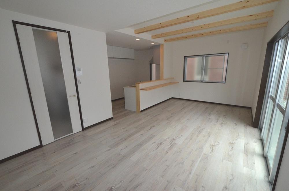 Building plan example (Perth ・ Introspection). Living example of construction photos of