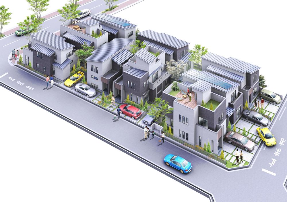 Building plan example (Perth ・ appearance). The entire image Perth