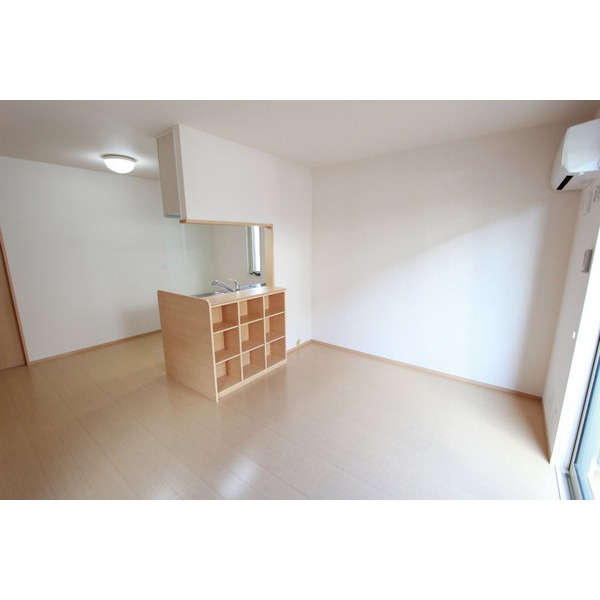 Living and room. Example of construction