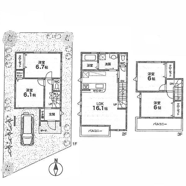 Floor plan. 32,800,000 yen, 4LDK, Land area 102.2 sq m , Building area 101.73 sq m