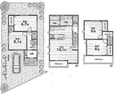 Floor plan. 32,800,000 yen, 4LDK, Land area 102.2 sq m , Building area 101.73 sq m