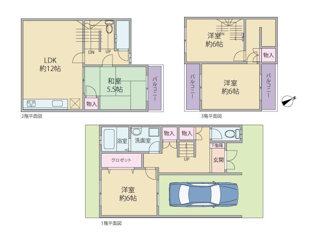 Floor plan. 17.8 million yen, 4LDK, Land area 58.44 sq m , Building area 100.08 sq m