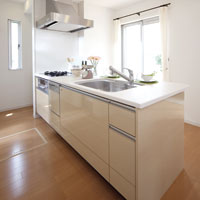 Other Equipment. Luxury is easier to have clean "artificial marble countertops", Water purifier of the integrated "shower faucet", Back to easy to take out can be stored a lot "slide housed", "Dishwasher" in the built-in type, Cleaning can be comfortably "hyper glass coat stove" and as "enamel kitchen Panel", Cooking is functionally, Cleanup is easier, YOUR system kitchen thought (already sale)