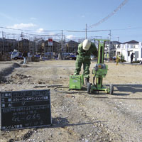 Construction ・ Construction method ・ specification. In order to ensure the durability over a long period of time, Implementation elaborate ground survey. If it is determined that soft ground is performed ground improvement work tailored to geological (reference photograph)