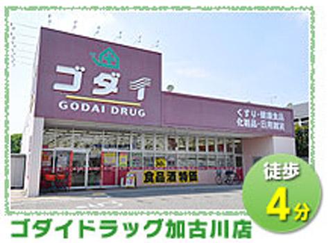 Drug store. Great 300m to drag Kakogawa store