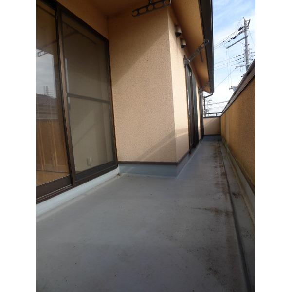 Balcony. Wide balcony