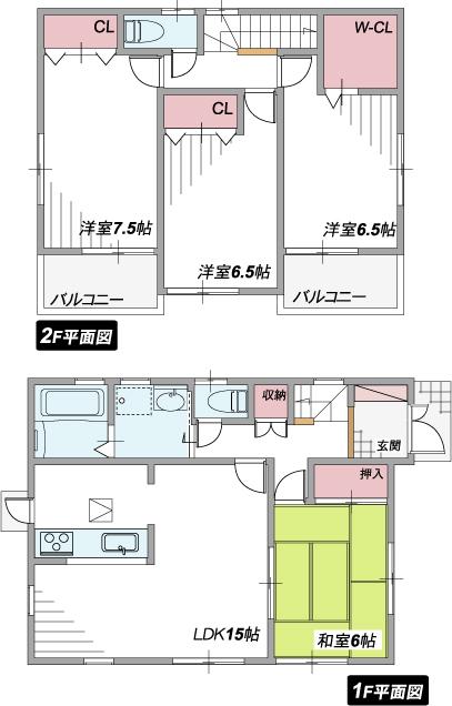 Floor plan. (No. 2 locations), Price 18,800,000 yen, 4LDK, Land area 242.7 sq m , Building area 98.01 sq m