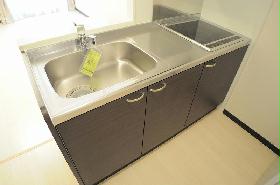 Kitchen. Spacious at the counter kitchen!