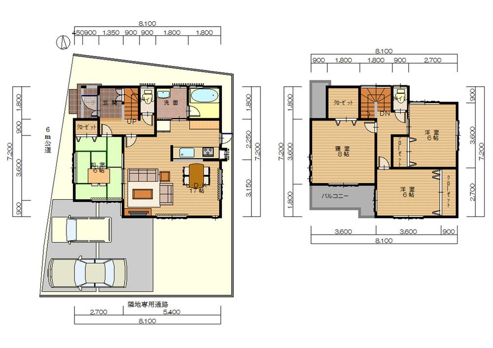 Floor plan. 24,800,000 yen, 4LDK, Land area 127.8 sq m , Building area 101.25 sq m