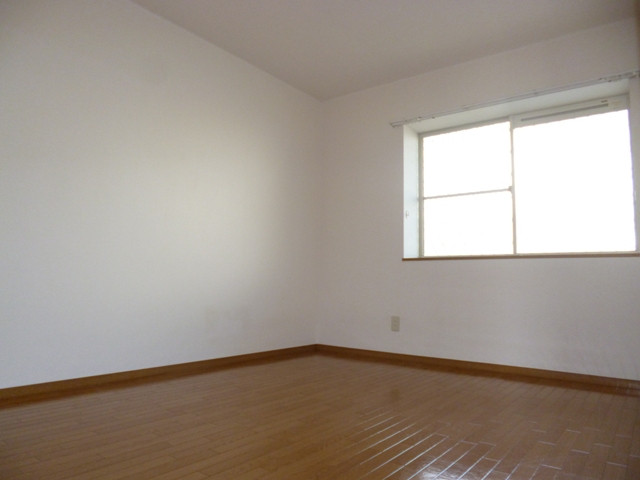 Other room space. Bright bathroom.