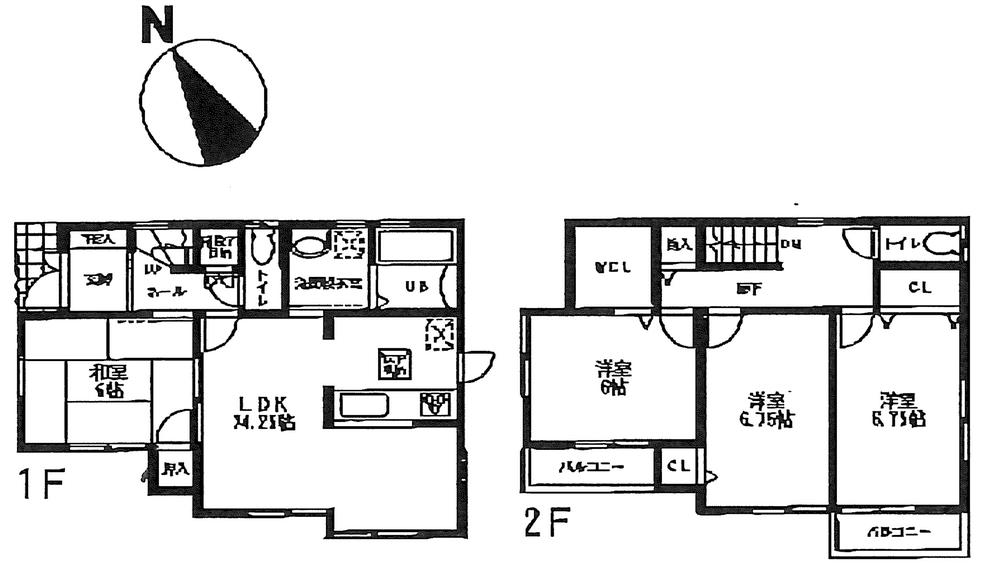 Floor plan. (No. 1 point), Price 20.8 million yen, 4LDK, Land area 110.28 sq m , Building area 95.17 sq m