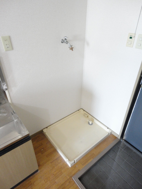 Other room space. Washing machine in the room!