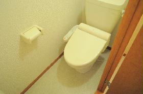 Toilet. Comfortable with warm water washing toilet seat