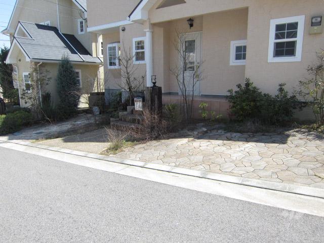 Parking lot. Parking spaces the property