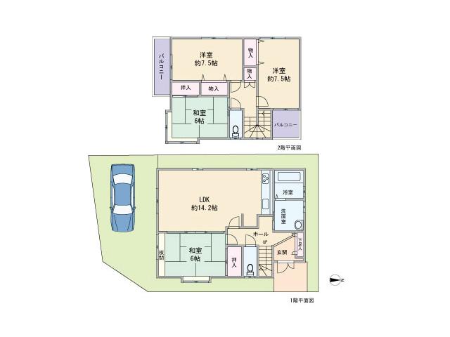 Floor plan. 25,800,000 yen, 4LDK, Land area 100 sq m , Building area 102.26 sq m