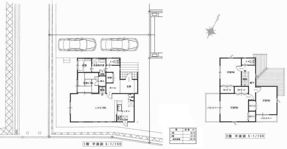 Building plan example (floor plan). View from the site (June 2013) Shooting