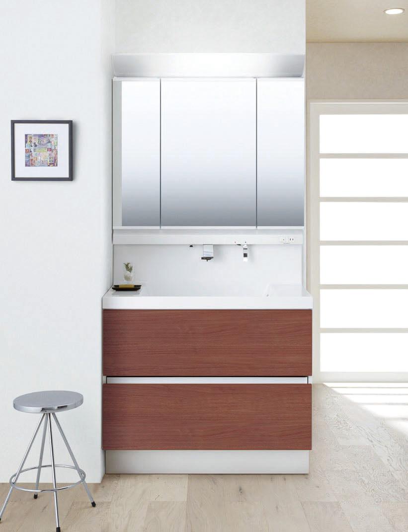 Wash basin, toilet. Same specifications image photo INAX Elsie Spacious wide 900mm3-surface mirror ・ shower head ・ Fogging Court