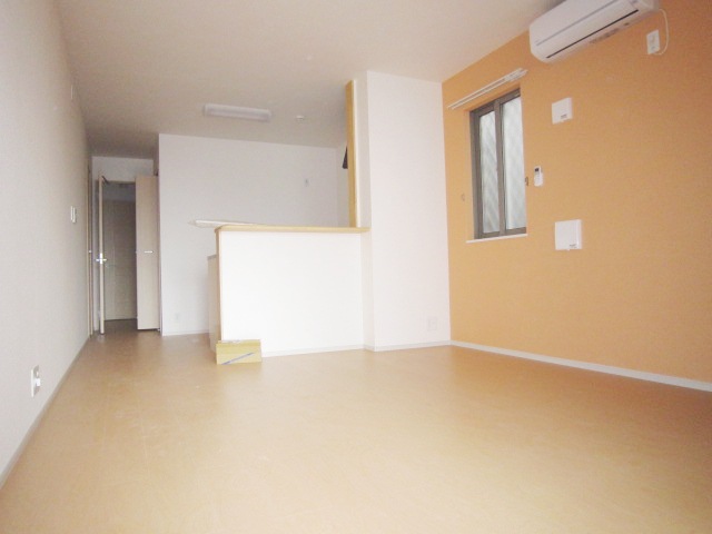 Living and room. It is currently under construction