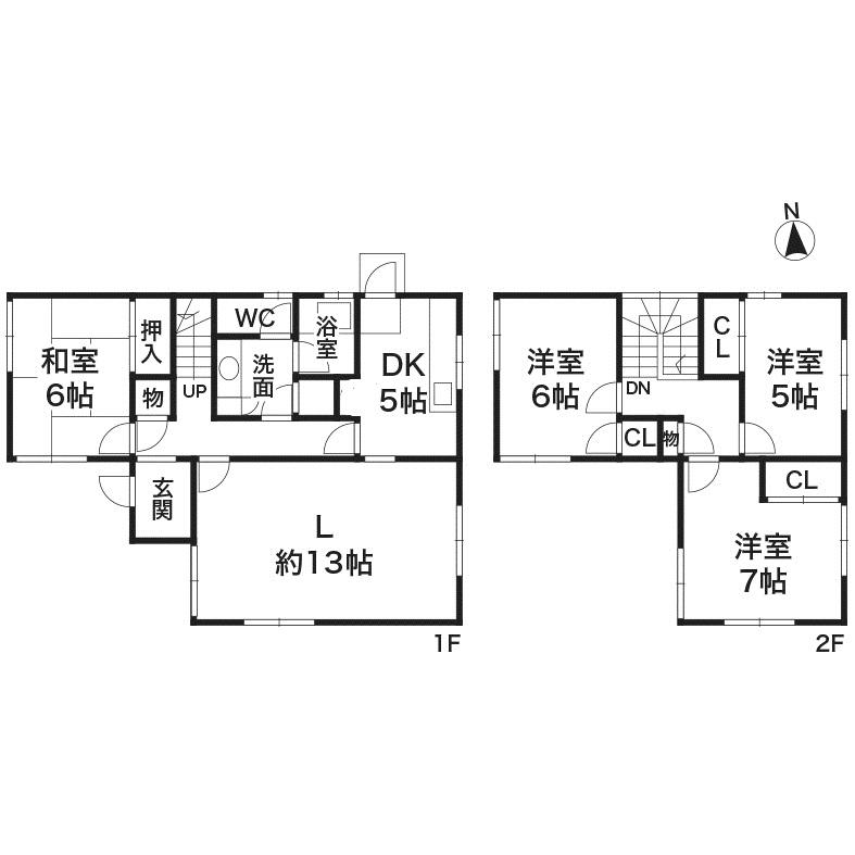 Floor plan. 18,800,000 yen, 4LDK, Land area 215.96 sq m , Building area 101.91 sq m
