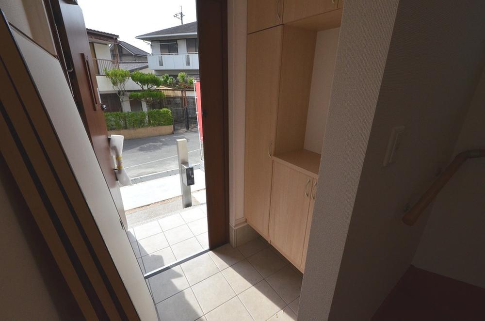 Entrance. Entrance of the construction example photo