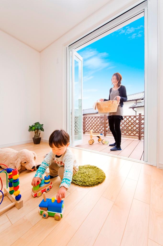 Building plan example (introspection photo). Mothers ・ Many happy to work mom "shorter working hours" plan offers.